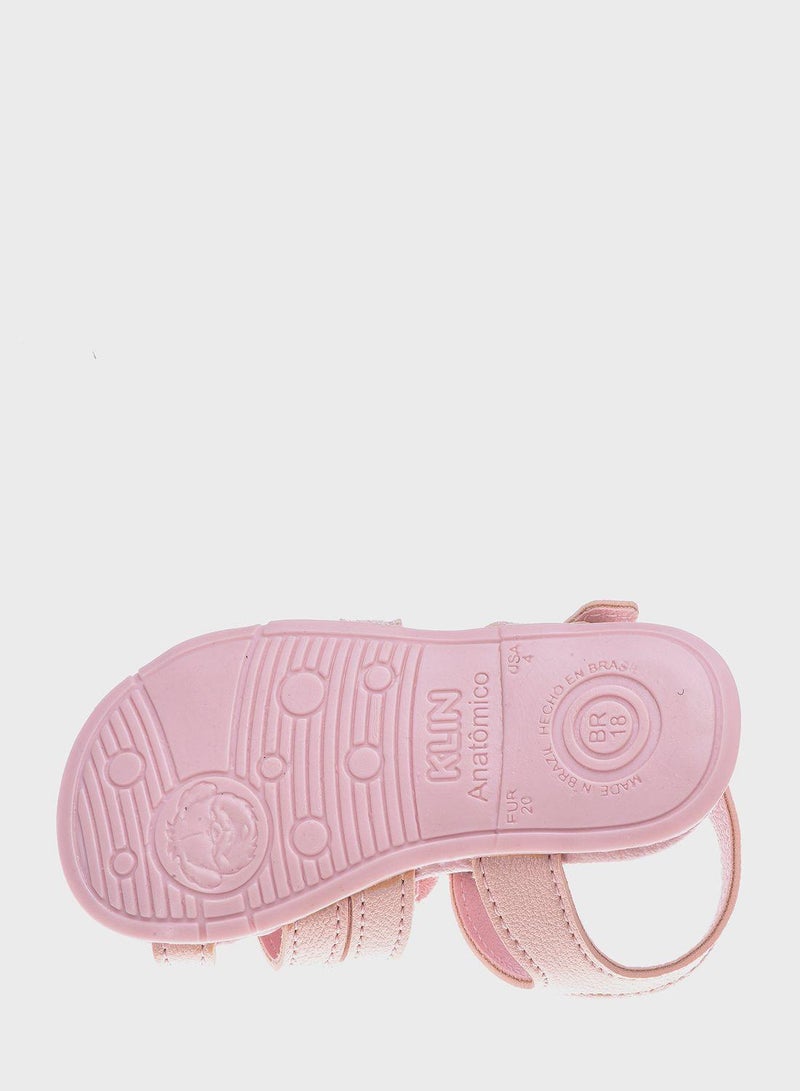 Kids Back Striped Sandals