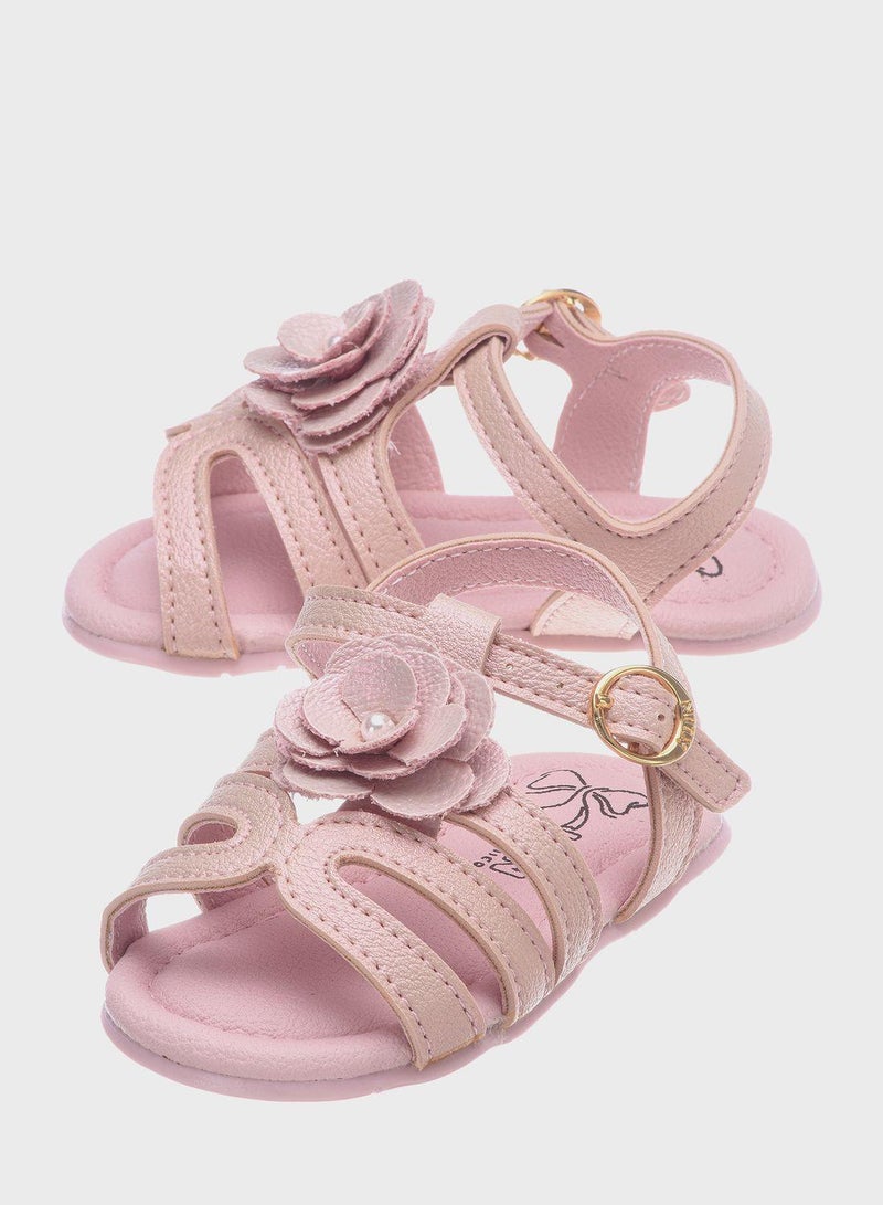 Kids Back Striped Sandals