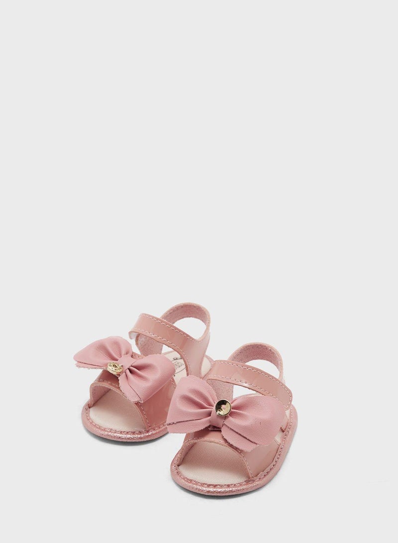 Kids Bow Velcro Sandals