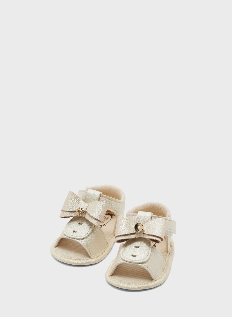 Kids Bow Velcro Sandals