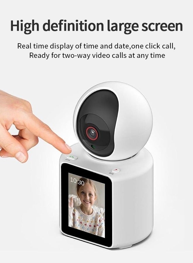 Baby Monitor with Built-in Display Screen One-Button Baby Call Video Audio Video Call with Mom, Smar Motion Trackingt