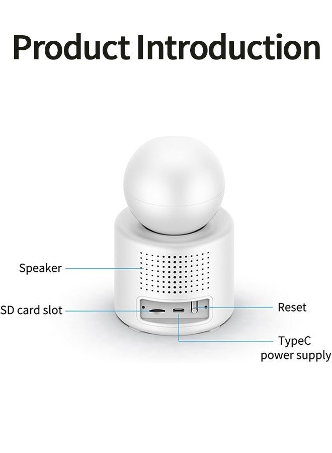 Baby Monitor with Built-in Display Screen One-Button Baby Call Video Audio Video Call with Mom, Smar Motion Trackingt