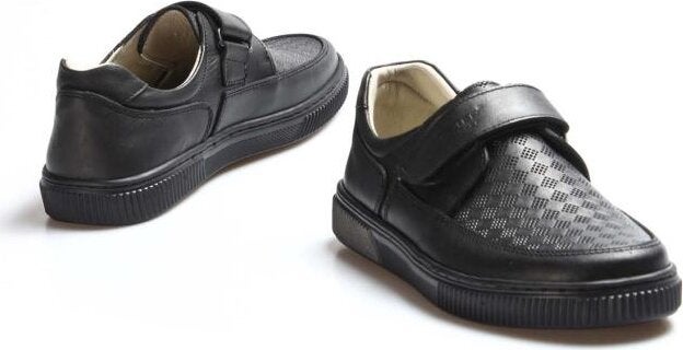 Unisex Genuine Leather Taped Velcro Orthopedic Casual Children's School Shoes 770FA917BSK