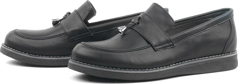 Black Matte Loafer Classic Kids Shoes