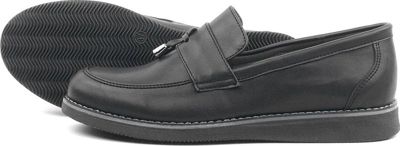 Black Matte Loafer Classic Kids Shoes