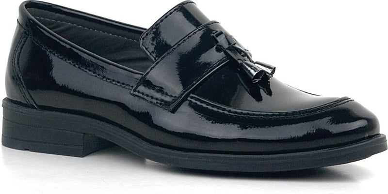 Loafer Black Patent Leather Men's Classic Kids Shoes