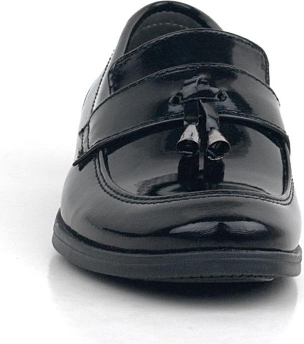 Loafer Black Patent Leather Men's Classic Kids Shoes