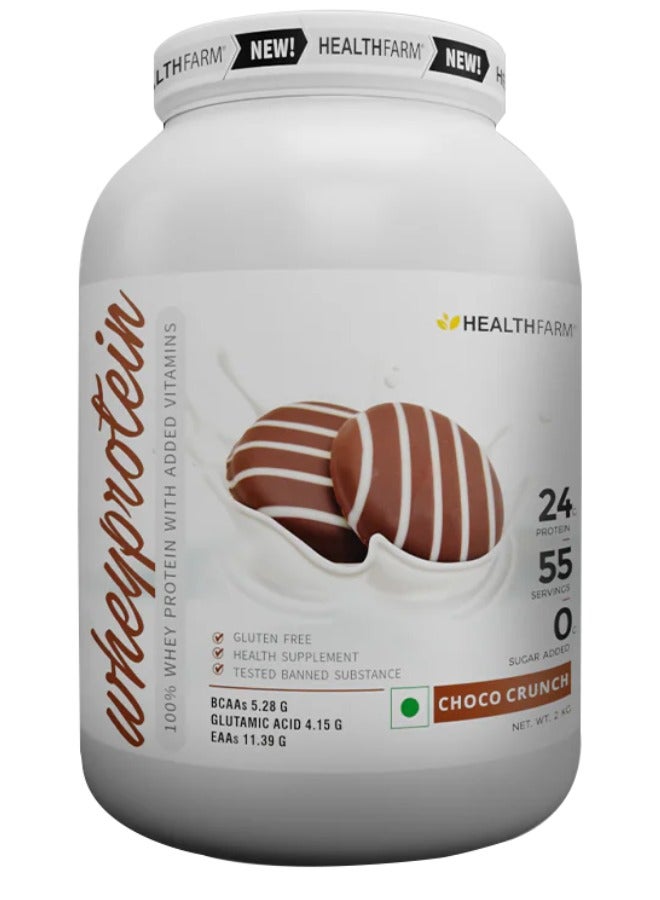 HealthFarm Whey Protein Plus  ChocolateCrunch Flavour 2Kg