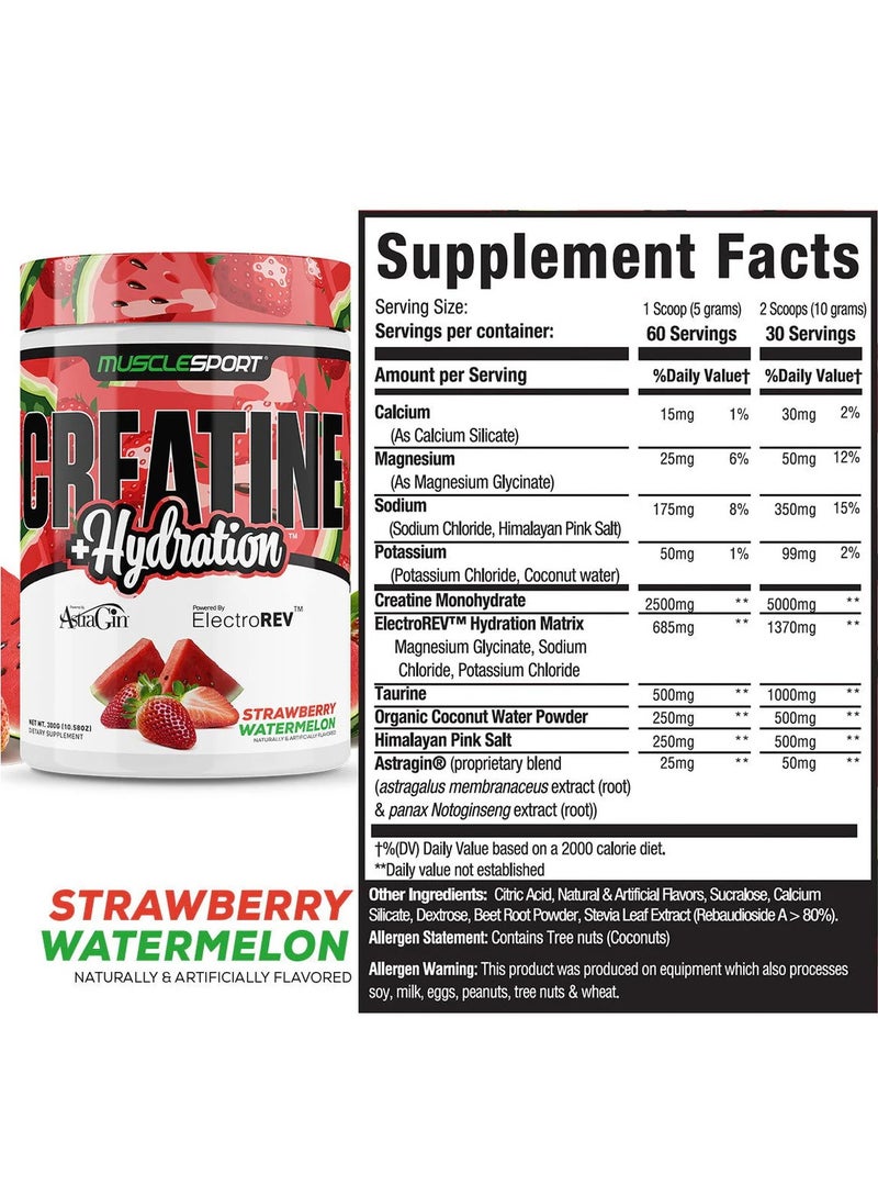 MUSCLESPORT CREATINE+HYDRATION (STRAWBERRY WATERMELON)