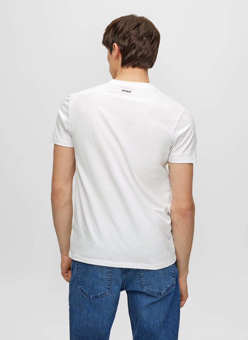 Two-pack of slim-fit T-shirts in stretch cotton