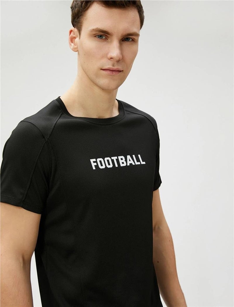 3SAM10055NK Black 999 Men's Polyester Jersey T-Shirt