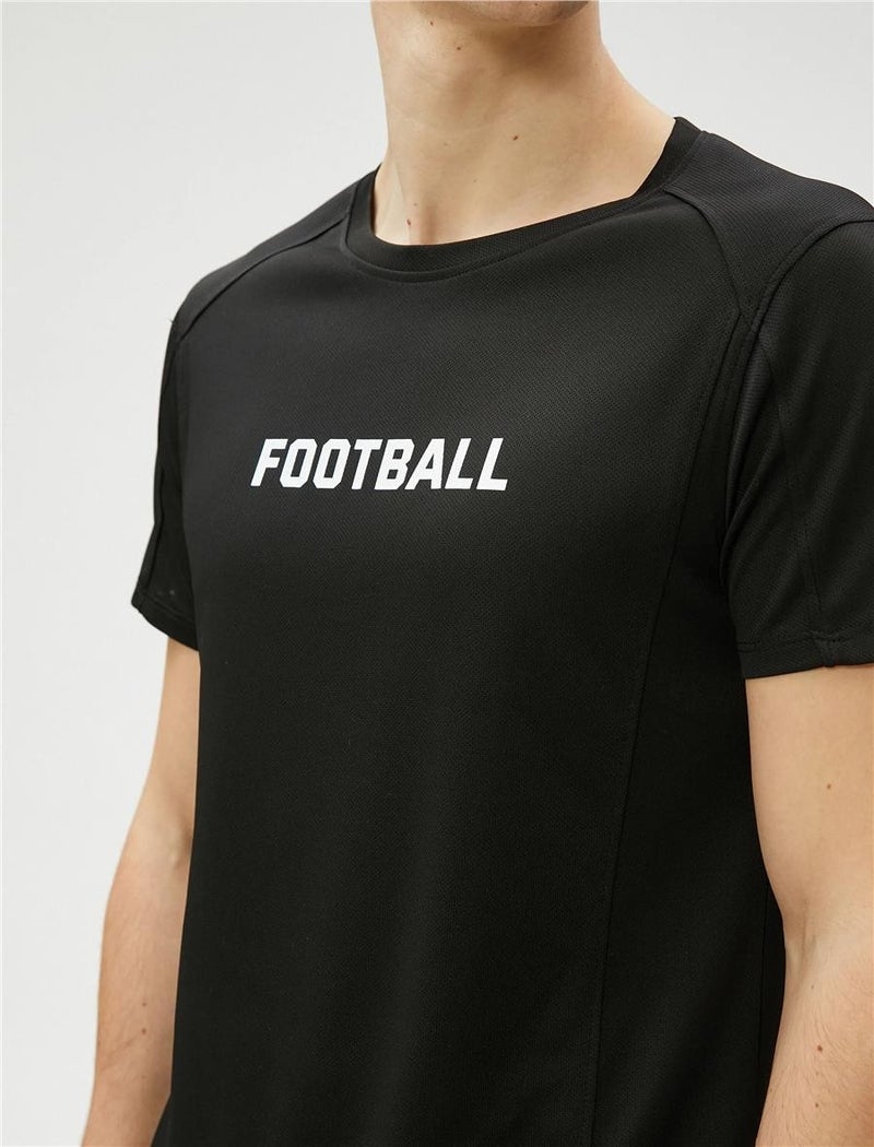 3SAM10055NK Black 999 Men's Polyester Jersey T-Shirt
