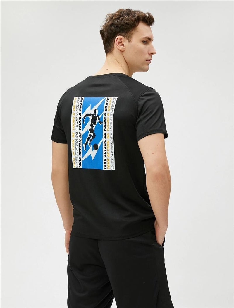 3SAM10055NK Black 999 Men's Polyester Jersey T-Shirt
