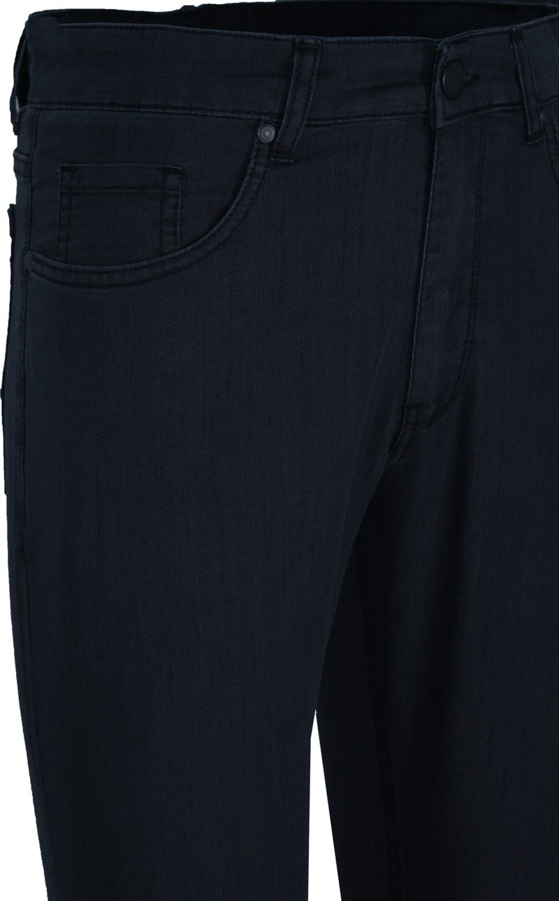 Men's Dark Navy Blue Pocket Lycra Jeans