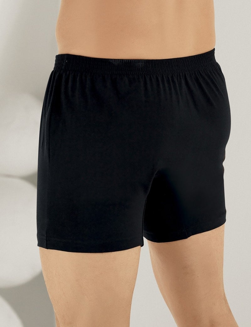 Pack of 6 Combed Cotton Men's Boxers Black ME010