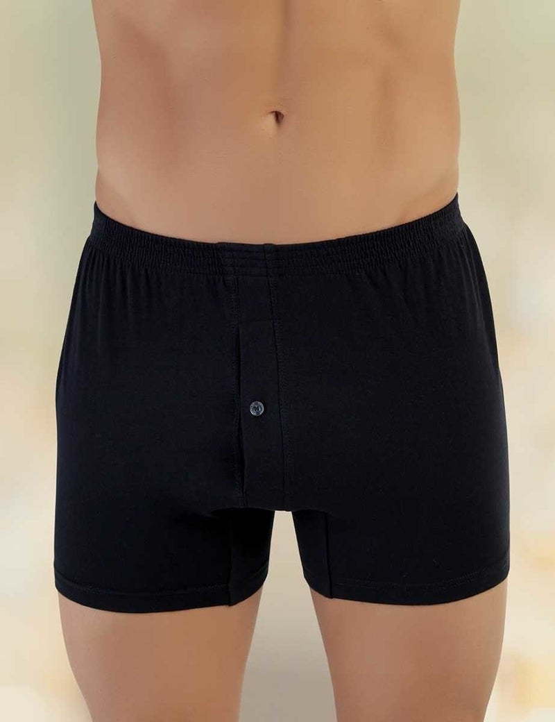 6 Pack Lycra Cotton Men's Boxer Black ME010