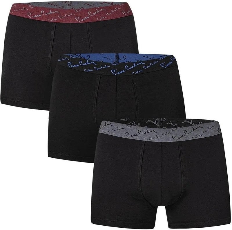 Men's 3-Pack Stretch Boxer Black