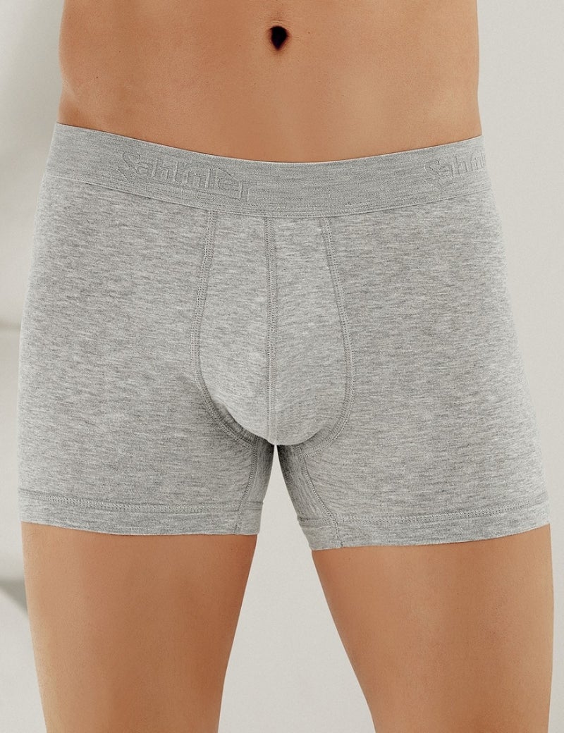 6 Pack Lycra Boxer Gray ME031