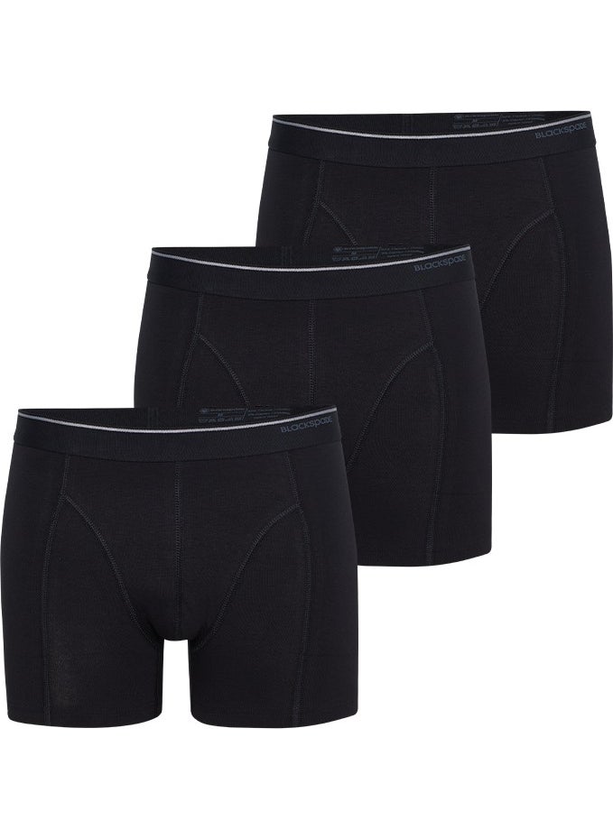 Men's Boxer 3 Pack Tender Cotton 9673 - Black