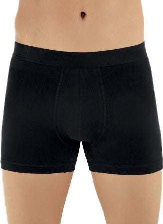 Men's Cotton Lycra Flexible Black Boxer 6 Pieces