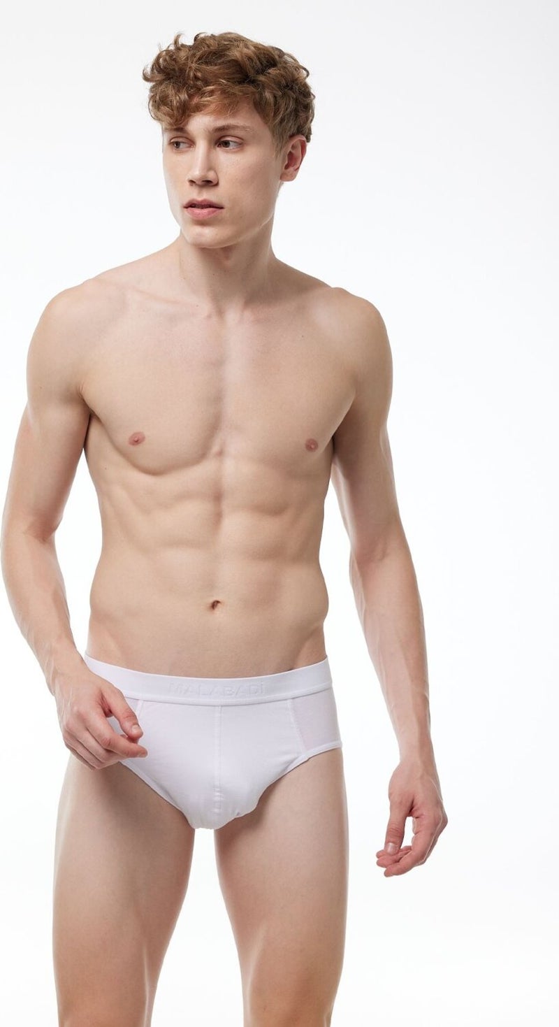 Men's 2 Pack White Macro Modal Slip Panties 052