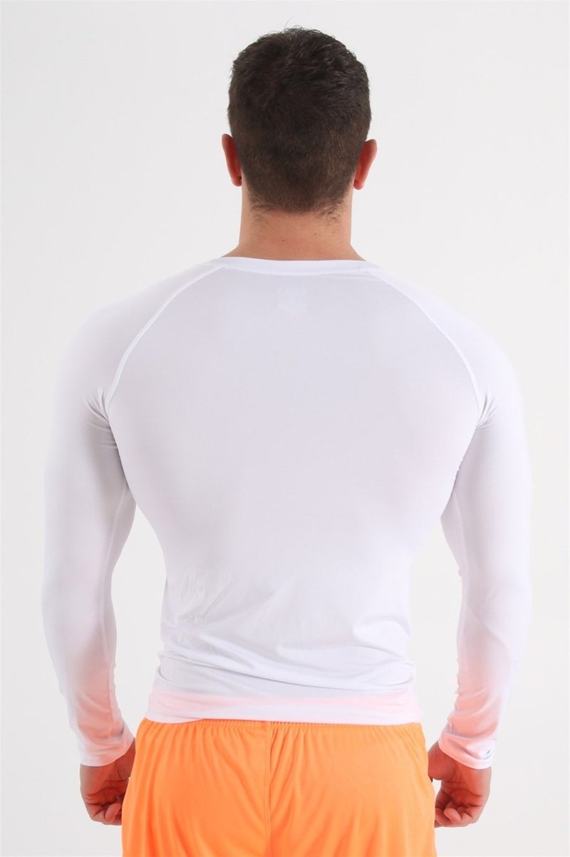 Pro - Men's White Tight Cut Long Sleeve Underwear - 1140051