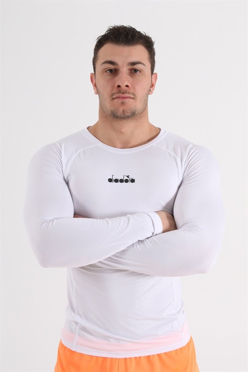 Pro - Men's White Tight Cut Long Sleeve Underwear - 1140051