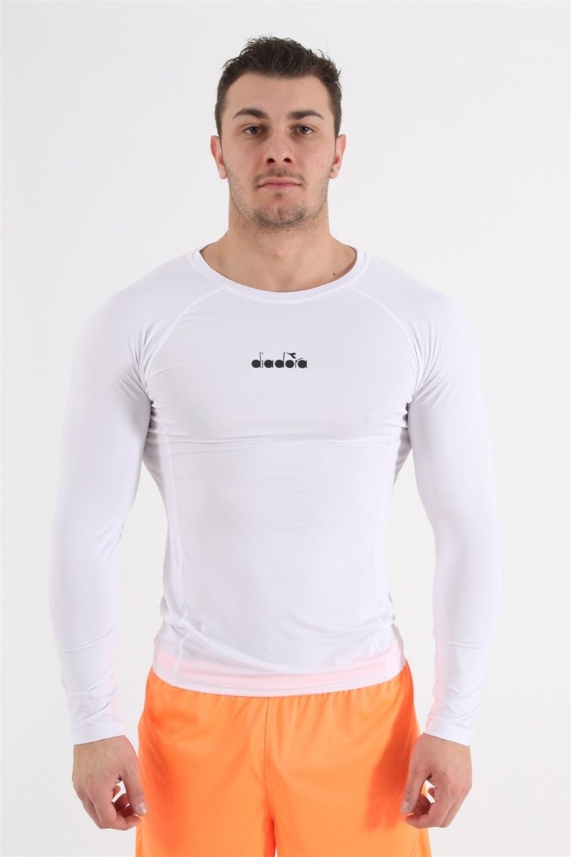 Pro - Men's White Tight Cut Long Sleeve Underwear - 1140051