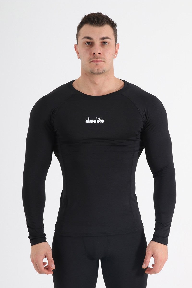 Pro - Men's Black Tight Cut Long Sleeve Underwear - 1140051