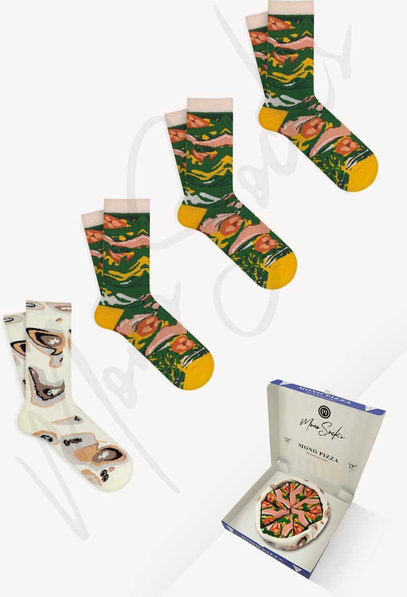 Salad - 4 Pack Men's Pizza Socks