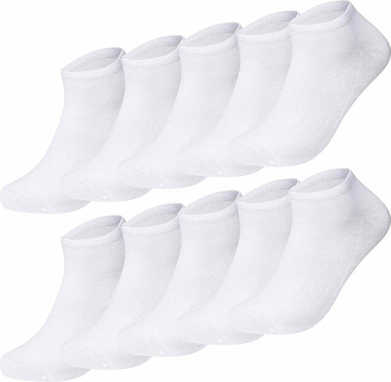 Box of 10 Premium Seamless Men's and Women's Sneaker Socks Santana