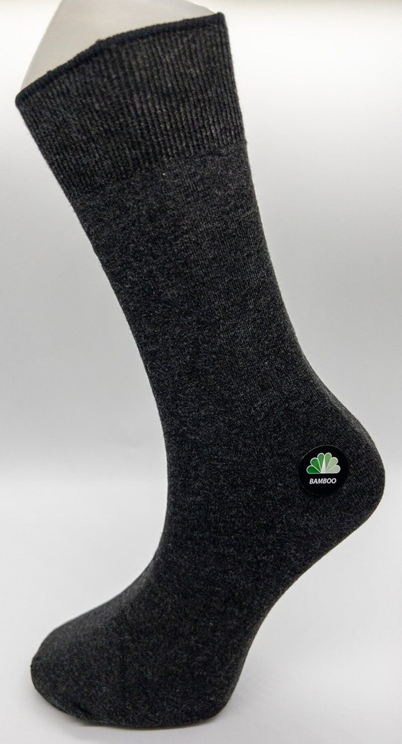 Premium 6 Pairs Bamboo Seamless Black-Dark Navy Blue-Smoked Men's Sock Socks