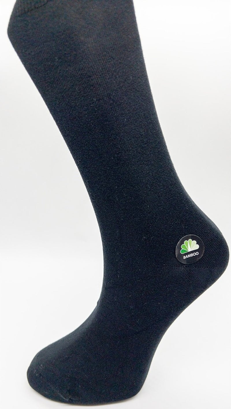 Premium 6 Pairs Bamboo Seamless Black-Dark Navy Blue-Smoked Men's Sock Socks