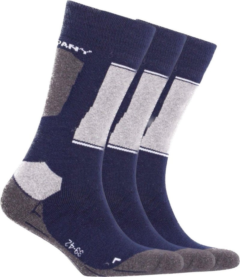 3-Pack Thermal Socks Navy Blue Unisex OCS008