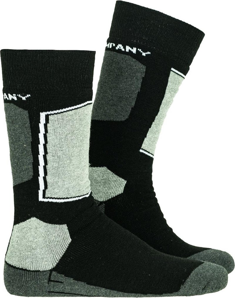 6 Pack Thermal Socks Black Unisex OCS008