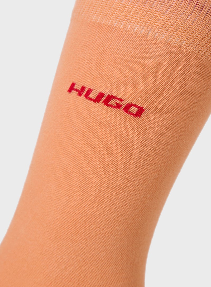 6 Pack Logo Crew Socks