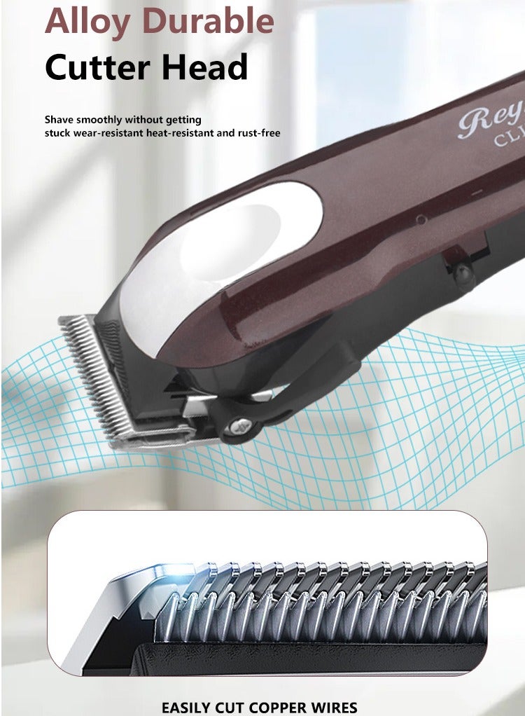 Barber Clippers for Men, Noise-Free Professional Hair Clippers for Barbers, Cordless Clippers Professional Barbers