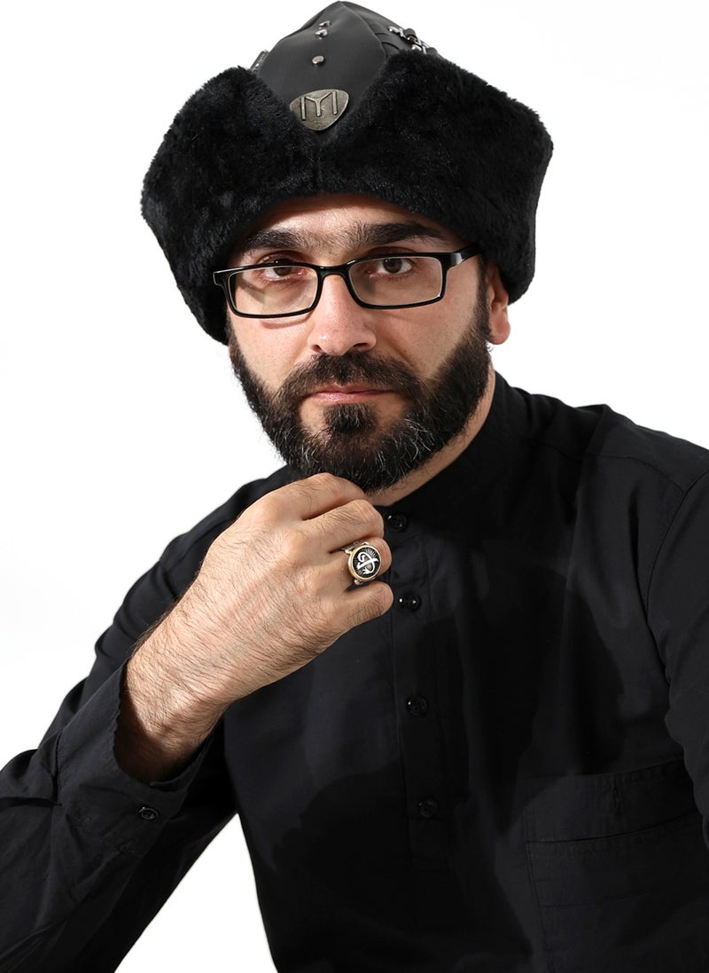 Brotherhood Ertugrul Hat 3110 Börk - Black Color