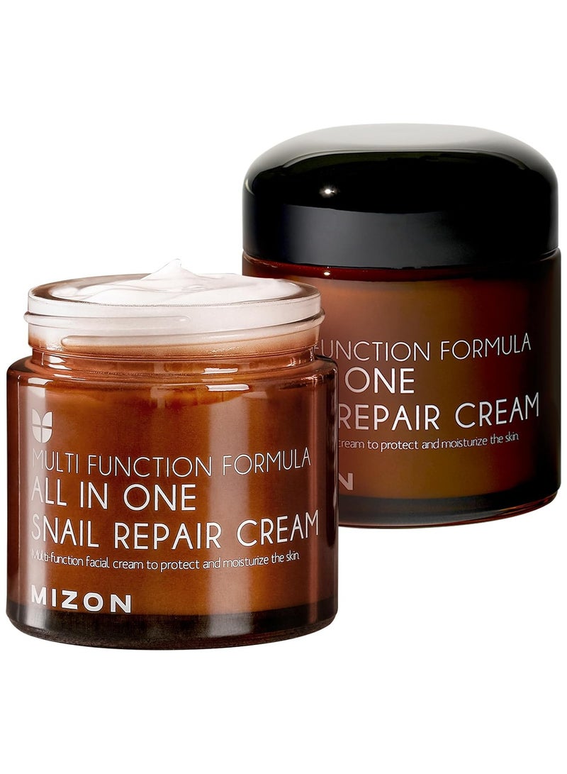 Snail Repair Cream Face Moisturizer with Snail Mucin Extract All in One Snail Repair Cream Recovery Cream Korean Skincare Wrinkle and Blemish Care