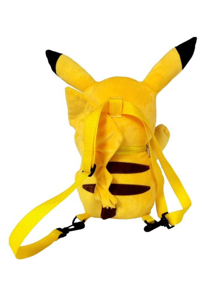 35cm Pikachu Plush Backpack, Black