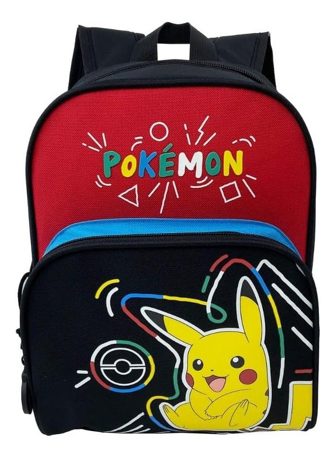 Pokemon Kids Backpack School Backpack 30cm Pikachu School Supplies Backpack Black Official Product