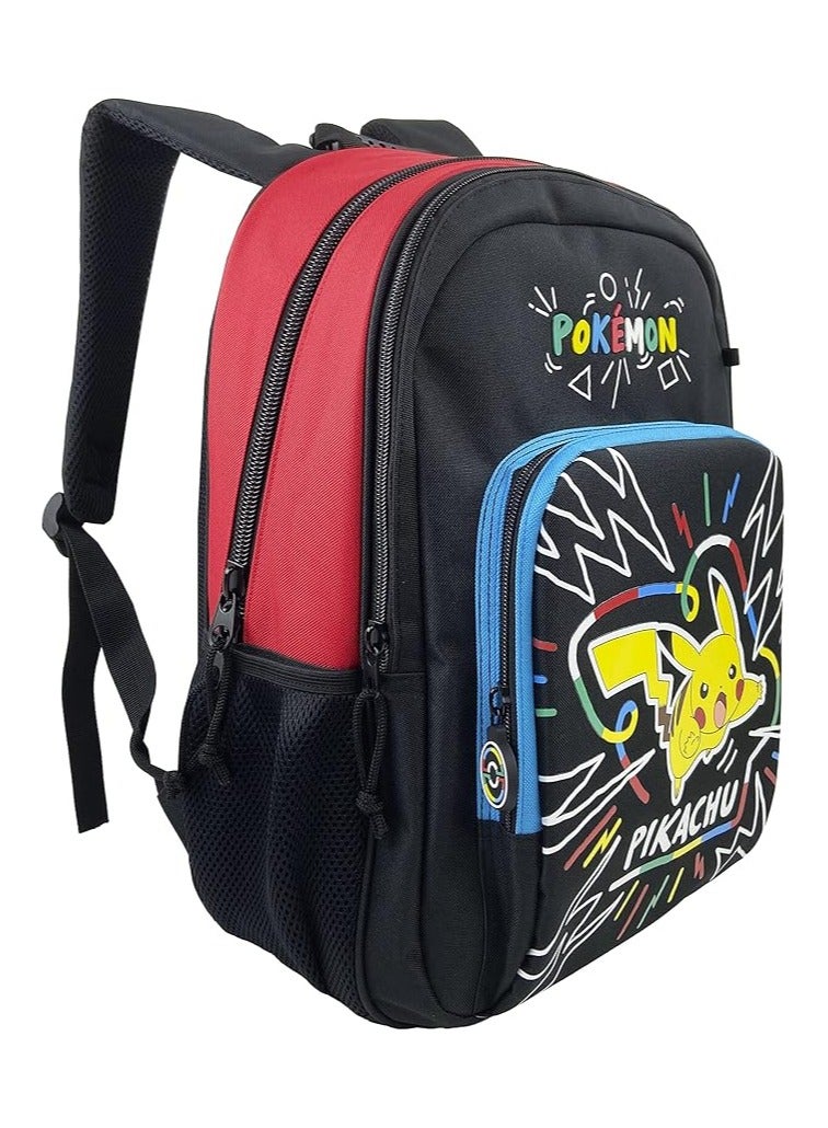 Backpack, Pikachu, School Backpack, Trolley Backpack, School Supplies, Backpack, Black, Official Product