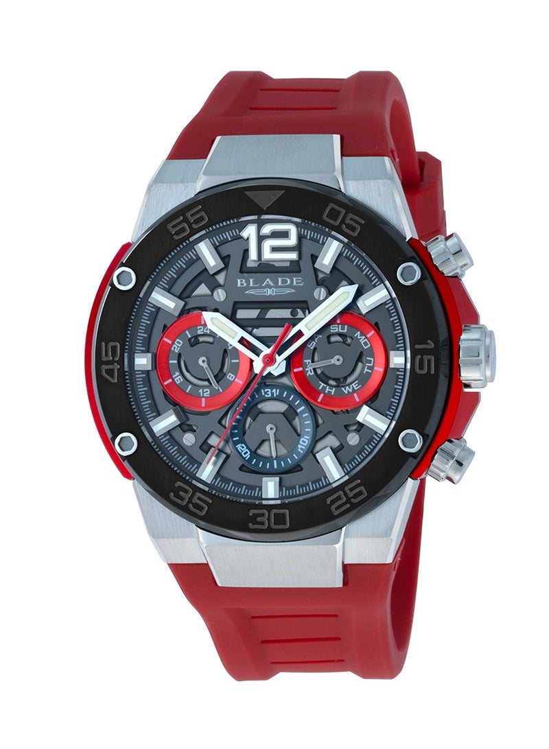 BLADE Swift Imprint 3667G5MNR SS & Silicone Strap Multifunction Men's Watch