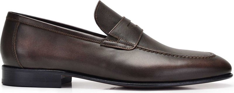 Brown Classic Loafer Leather Men's Shoes -11659-