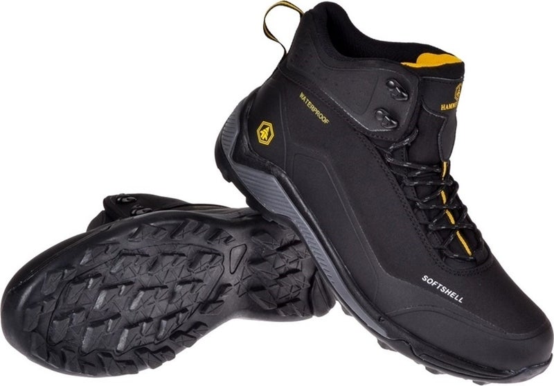 Bond 21664 Men's Waterproof Sports Boots Black Yellow V4