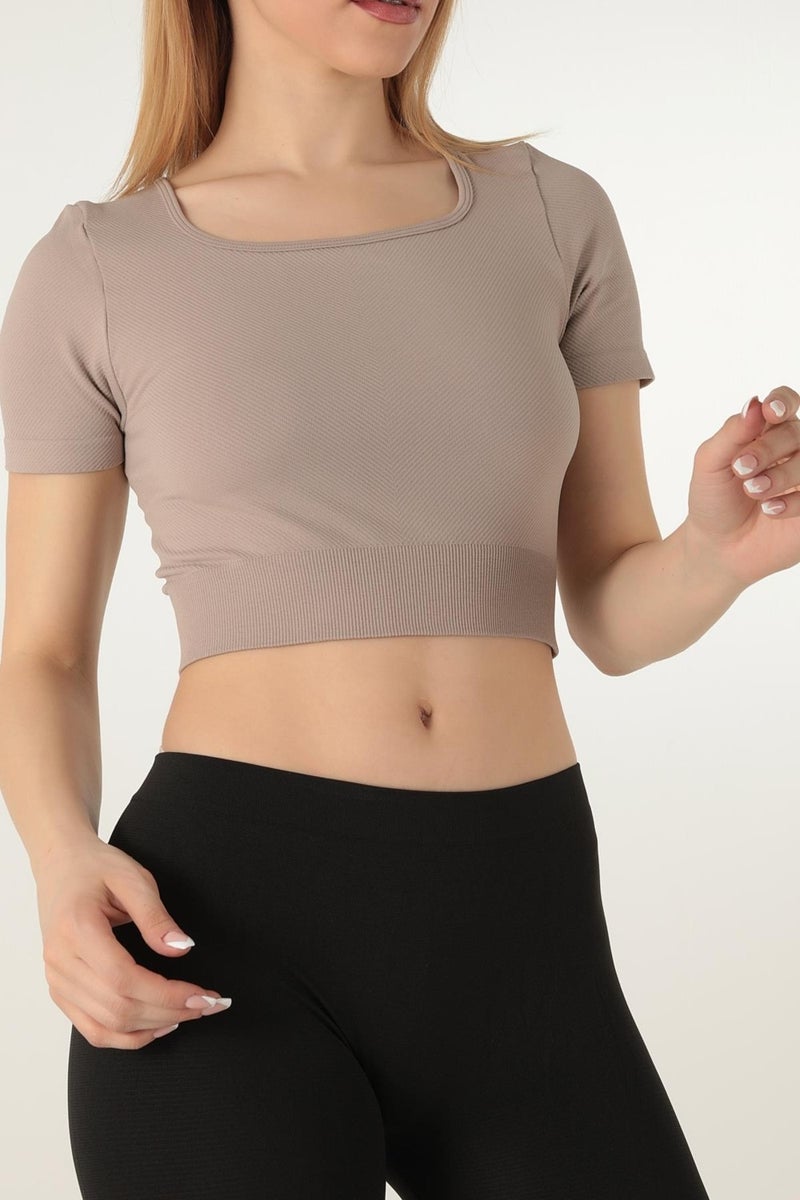 Seamless Short Sleeve Crop