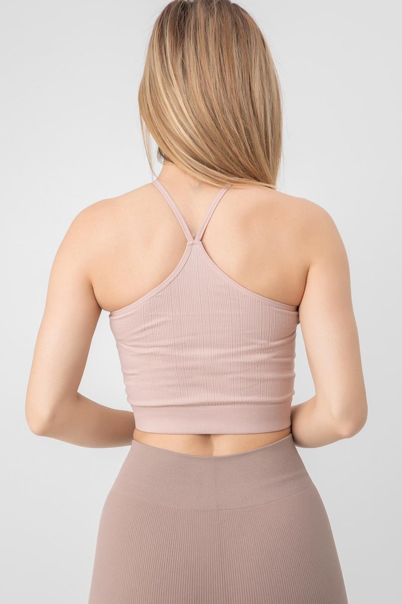Doremi Seamless Knitted Halter Neck Bustier