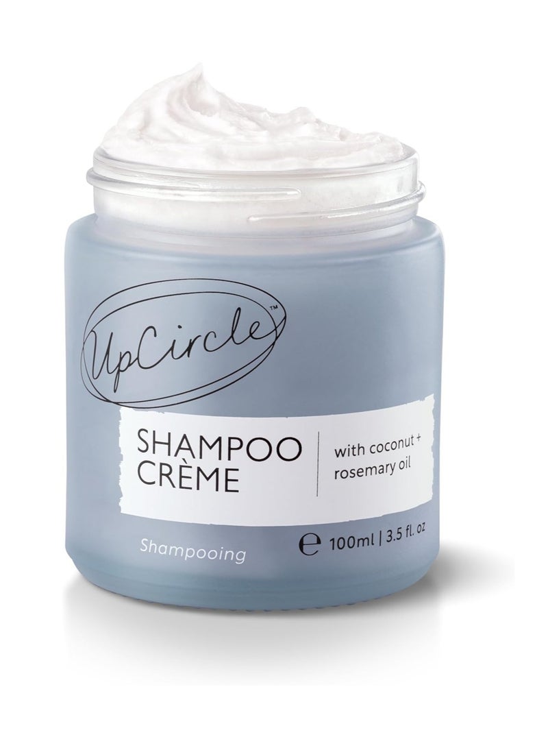 Shampoo Crème with Rosemary Oil Pink Berry Gentle Formulation To Soothe Cleanse Coconut Grapefruit oil Natural Vegan Cruelty Free