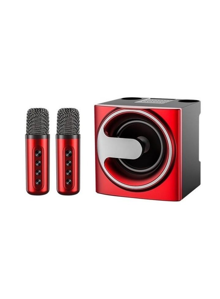 YS-207 Portable Bluetooth Speaker with 2 Wireless Microphones