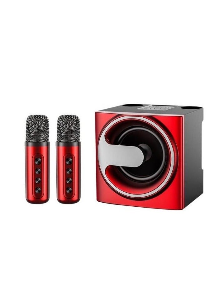 YS-207 Portable Bluetooth Speaker with 2 Wireless Microphones